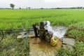 Pumping water into the fields