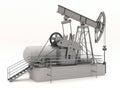 Pumpjack isolated