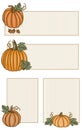 Pumpkin Banners Royalty Free Stock Photo