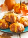 Pumpkin buns Royalty Free Stock Photo