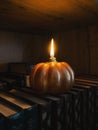 Pumpkin candle autumn dark aesthetic