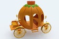 Pumpkin cart Royalty Free Stock Photo
