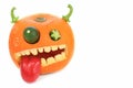 Pumpkin carved for Halloween. Jackolantern Royalty Free Stock Photo