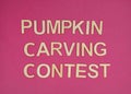 Pumpkin carving contest Royalty Free Stock Photo