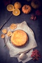 Pumpkin cheese cake Royalty Free Stock Photo