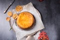 Pumpkin cheese cake Royalty Free Stock Photo