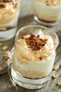 Pumpkin Cheesecake in a glass Royalty Free Stock Photo