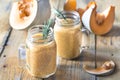 Pumpkin chia seed pudding Royalty Free Stock Photo