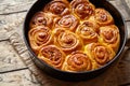 Pumpkin cinnamon dough bun rolls homemade baked sweet autumn dessert swirl