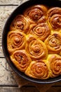 Pumpkin cinnamon dough bun rolls traditional baked vegan sweet autumn cake