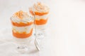 Pumpkin and cream cheese dessert Royalty Free Stock Photo