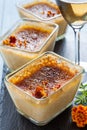 Pumpkin creme brulee Royalty Free Stock Photo