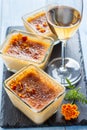 Pumpkin creme brulee Royalty Free Stock Photo