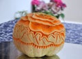 Pumpkin decorated