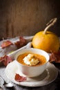 Pumpkin dessert in a mug Royalty Free Stock Photo