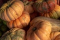 Pumpkin on display at street market stall