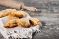 Homemade sweet pumpkin empanadillas Royalty Free Stock Photo