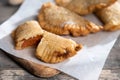 Homemade sweet pumpkin empanadillas Royalty Free Stock Photo