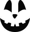 Pumpkin face jpg image with svg vector cut file for cricut and silhouette