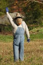 Pumpkin Face Scarecrow Royalty Free Stock Photo