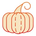 Pumpkin flat icon. Squash orange icons in trendy flat style. Cucurbits gradient style design, designed for web and app