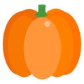 Pumpkin fresh vegetable icon, vector illustration