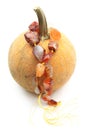 Pumpkin with genuine carnelian nugget beads