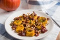 Pumpkin gnocchi with bacon