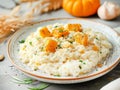 Pumpkin and Gorgonzola risotto