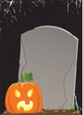 Pumpkin on the grave