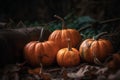 Pumpkin ground veggies. Generate Ai Royalty Free Stock Photo