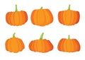 Pumpkin fruit and halloween design on white background illustration vector