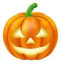 Pumpkin Halloween Jack O Lantern Cartoon Royalty Free Stock Photo