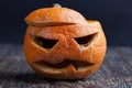 pumpkin for Halloween celebration covered with mold Royalty Free Stock Photo