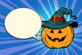 Pumpkin Halloween comic bubble