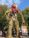 Pumpkin head scarecrow
