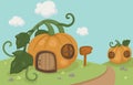 A pumpkin house Royalty Free Stock Photo
