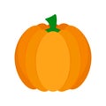 Pumpkin Icon Clipart Vegetable Flat Vector Illustration Royalty Free Stock Photo