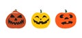 Halloween pumpkin icon in color2