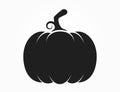 pumpkin icon. vegetable, harvest, farming and halloween symbol