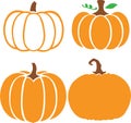 Pumpkin jpg with svg vector cut file for cricut and silhouette