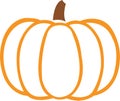 Pumpkin jpg with svg vector cut file for cricut and silhouette