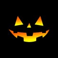Pumpkin Lights Jack O Lantern Halloween Profile Royalty Free Stock Photo