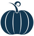 Pumpkin Line Vector Isolated Icon customized and editable Royalty Free Stock Photo