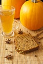 Pumpkin Loaf with Fall Spices Royalty Free Stock Photo