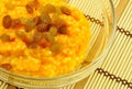 Pumpkin and Millet Gruel with Raisins Royalty Free Stock Photo