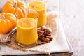 Pumpkin and orange spiced drink Royalty Free Stock Photo