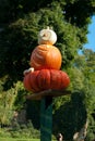 Pumpkin owl figurine