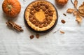 Pumpkin Pecan Pie Royalty Free Stock Photo