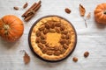 Pumpkin Pecan Pie Royalty Free Stock Photo